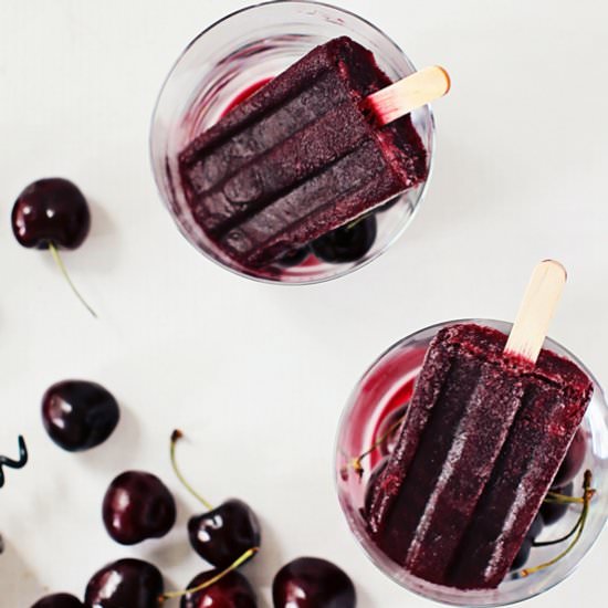 Cherry Merlot Winesicles - Recipe photo by foodess