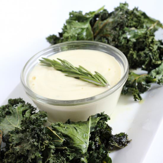 Paleo Garlic Aioli and Kale Chips - Recipe photo by bravoforpaleo