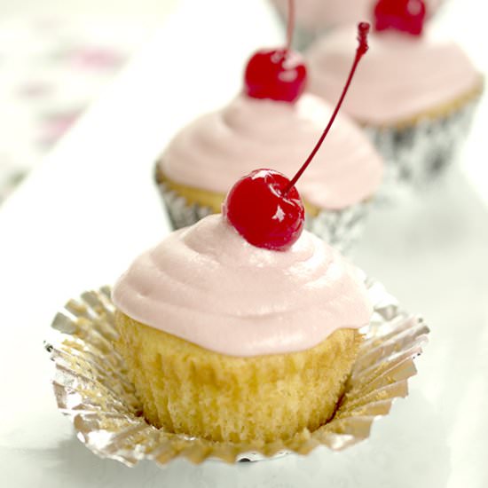 Cherry Cupcakes - Recipe photo by ChefSavvy