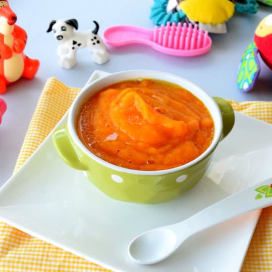 Carrot and Pumpkin Puree - Recipe photo by Eat as you Like