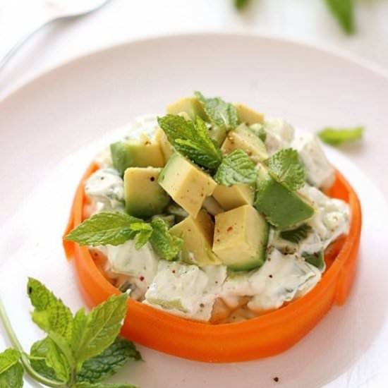 Avocado and Cucumber Salad - Recipe photo by momi