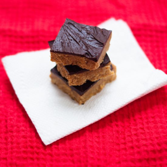 Chocolate Peanut Butter Squares - Recipe photo by petitepanini