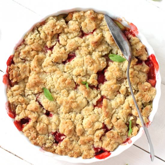 Strawberry & Rhubarb Pie - Recipe photo by Wicked sweet kitchen