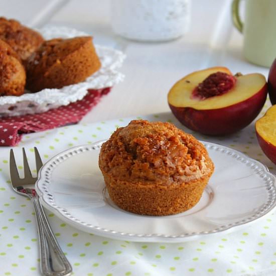 Whole Wheat Peach Muffins - Recipe photo by Nemacreditoqueesaudavel