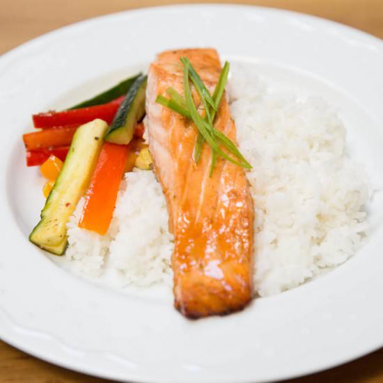 Sriracha and Lime Baked Salmon - Recipe photo by recipesinspired