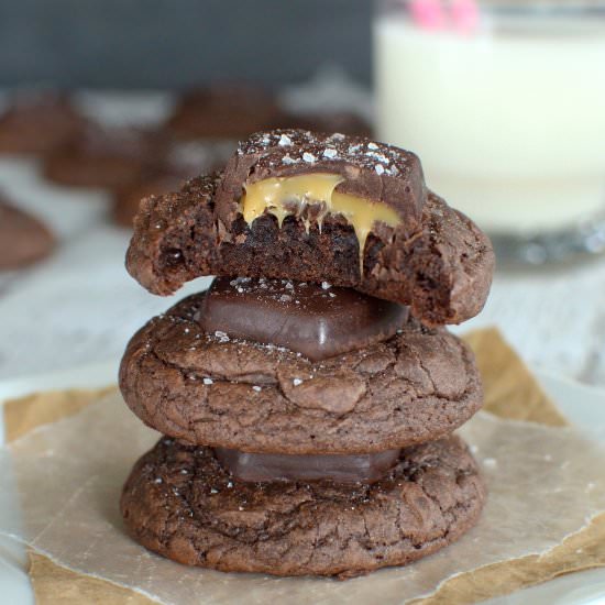Salted Caramel Brownie Cookies - Recipe photo by BruCrewLife