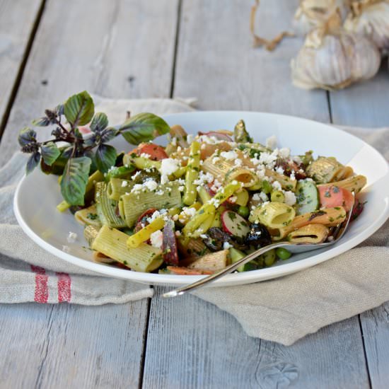 Summer pasta salad - Recipe photo by oliveoilandlemons
