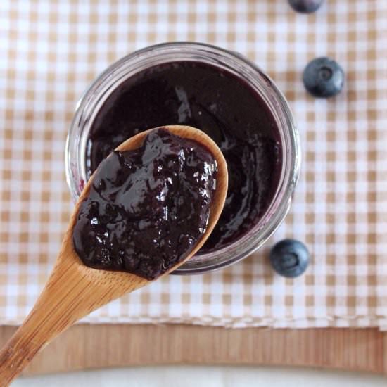 Blueberry Earl Grey Tea Jam - Recipe photo by my chouchoux