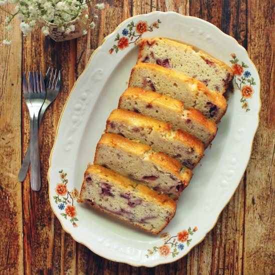 Strawberry Lime Yogurt Cake - Recipe photo by femmefraiche