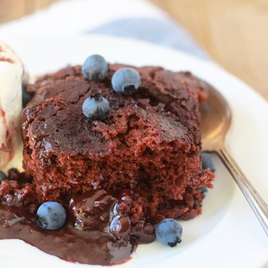 Slow Cooker Hot Fudge Pudding Cake - Recipe photo by Kitchen Treaty