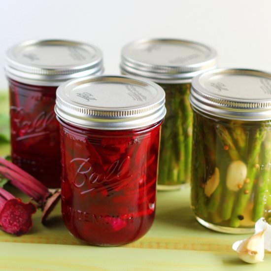 Beet & Asparagus Fridge Pickles - Recipe photo by strictlydelicious