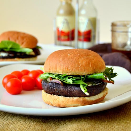 Balsamic Portobello Mushroom Burger - Recipe photo by Fair Robin Revival