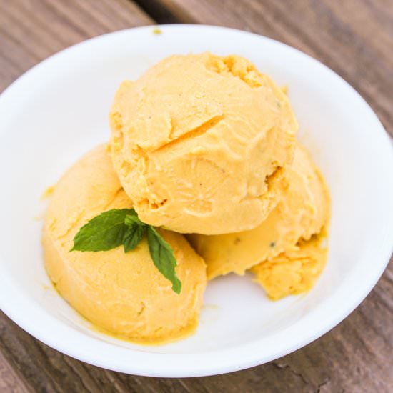 Mango Ice Cream - Recipe photo by milkandcardamom