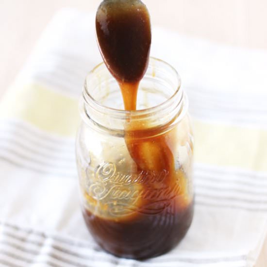 Healthy Salted Caramel Sauce - Recipe photo by savoringspoon