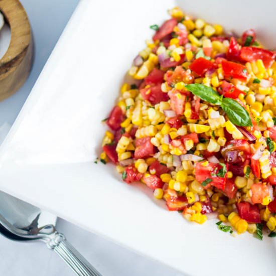 Corn Salad - Recipe photo by The Salty Tomato LC