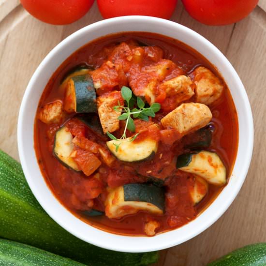 Chicken and Zucchini Fricassee - Recipe photo by Fotokulinarnie