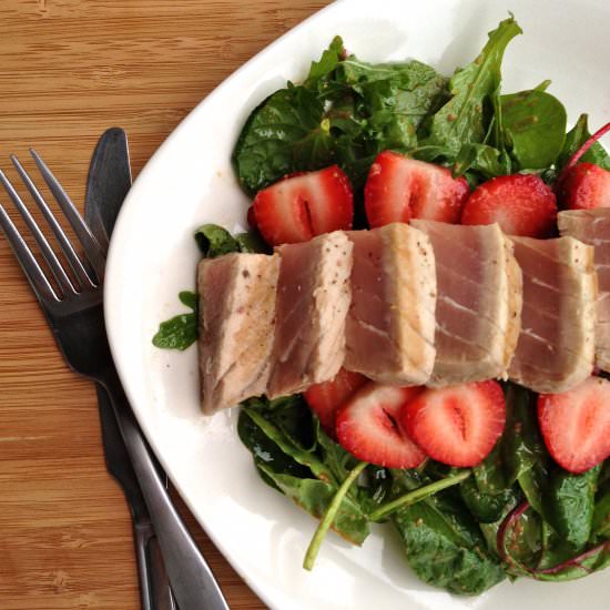 Seared Ahi Tuna Salad - Recipe photo by youreananimal