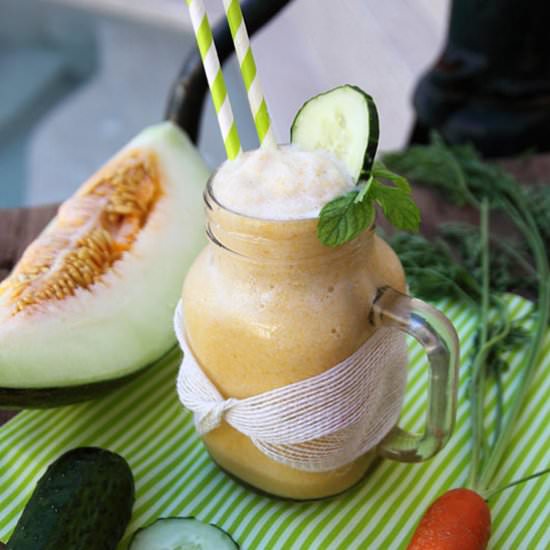 Melon and Cucumber Smoothie - Recipe photo by nosolodulces