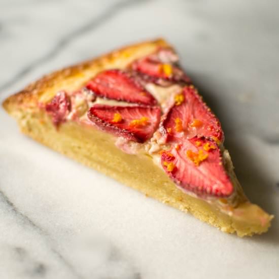 Strawberry Brioche Tart - Recipe photo by butterandbrioche
