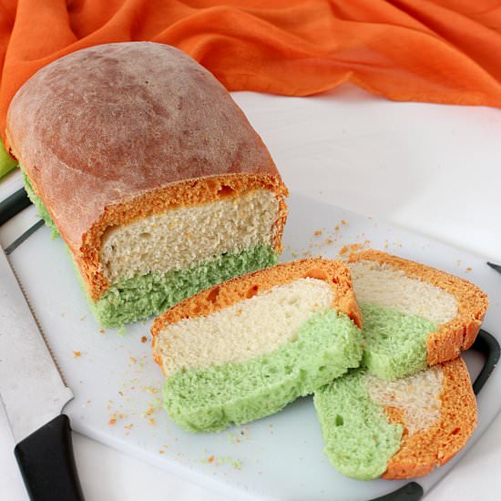 Tiranga Bread (Tricolour Bread) - Recipe photo by Priyanka Verma