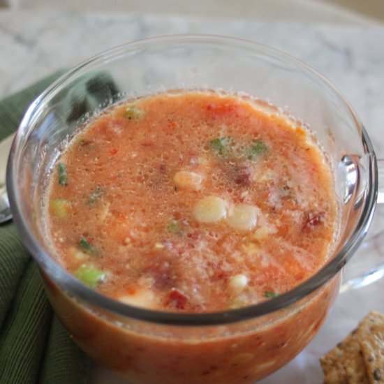 Zucchini & Pepper Gazpacho - Recipe photo by expepicurean