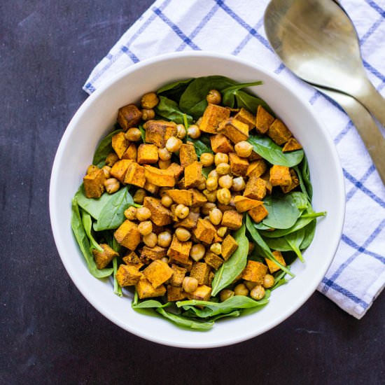 Roasted Pumpkin and Chickpea Salad - Recipe photo by Frankiesfeast