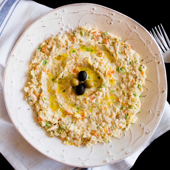 Salad-e-Olive with Taftoon bread - Recipe photo by Gastronomic Bong