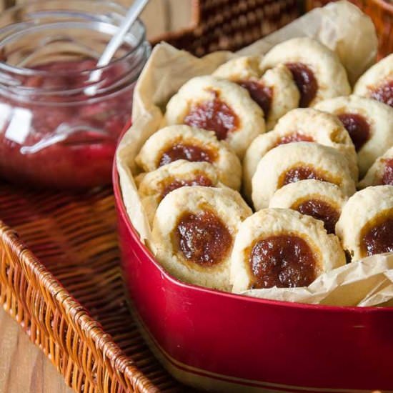 Rhubarb Jam Cookies - Recipe photo by jo.