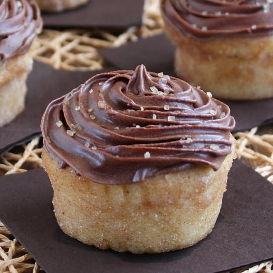 Chocolate Frosted Lemon Cupcakes - Recipe photo by Vegan In The Freezer