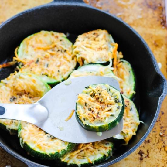 Parmesan Crusted Zucchini - Recipe photo by Eating European