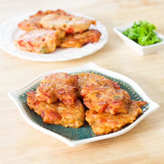 Greek Tomato Fritters - Recipe photo by lemonandolives
