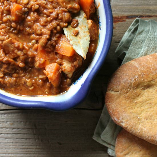 Chicken & lentil stew - Recipe photo by The Candid Kitchen