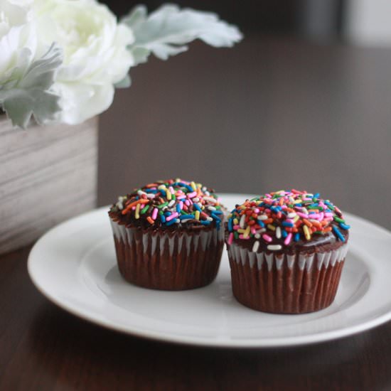 Chocolate Banana Walnut Cupcakes - Recipe photo by fromscratch