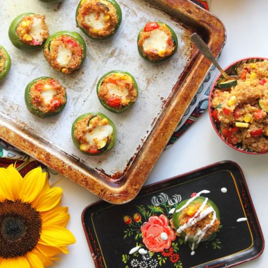 Mini Mexican-Quinoa-Stuffed Peppers - Recipe photo by jjbegonia