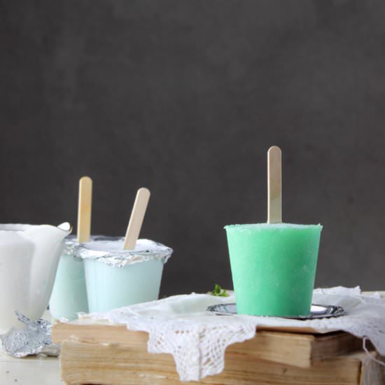 Milk and Mint Popsicle - Recipe photo by craftmarmalade