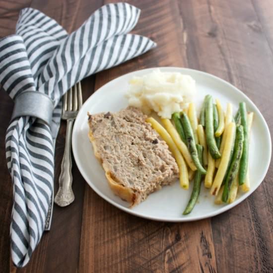 Jarlsberg Mushroom Turkey Meatloaf - Recipe photo by Sweetphi