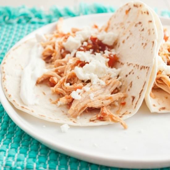 5 Ingredient Chicken tacos - Recipe photo by Sweetphi