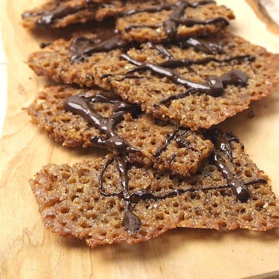 Almond Lace Cookies - Recipe photo by joyofkosher