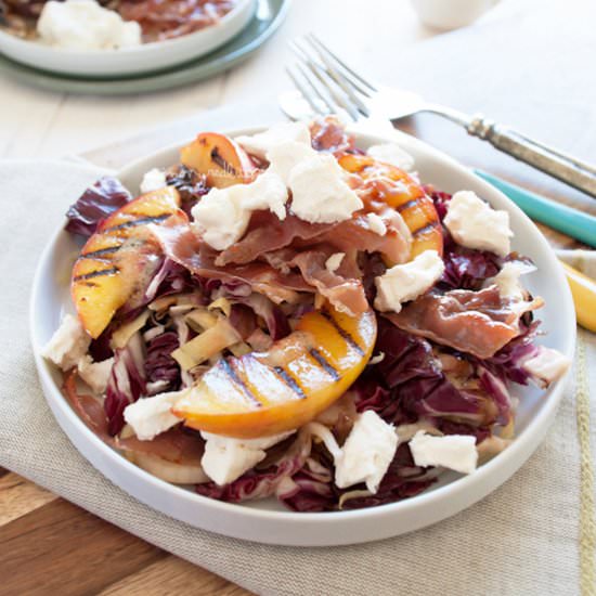 Grilled Radicchio Salad - Recipe photo by InMyRedKitchen
