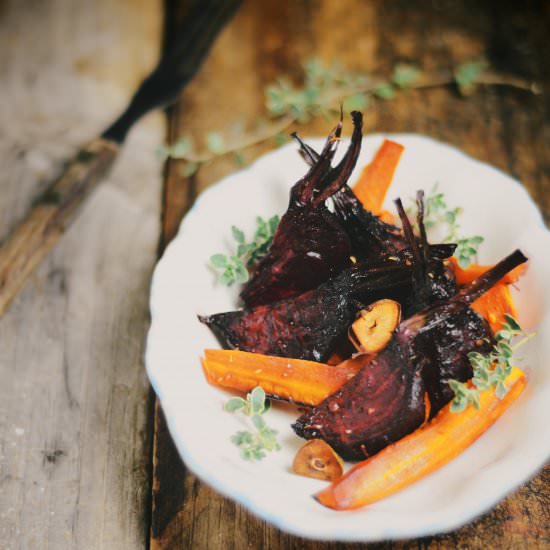 Oven Roasted Beets and Carrots - Recipe photo by abrowntable
