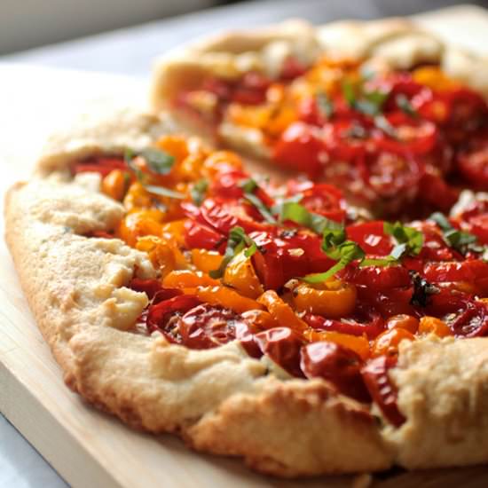 Goat Cheese Tomato Galette - Recipe photo by lifeasastrawberry