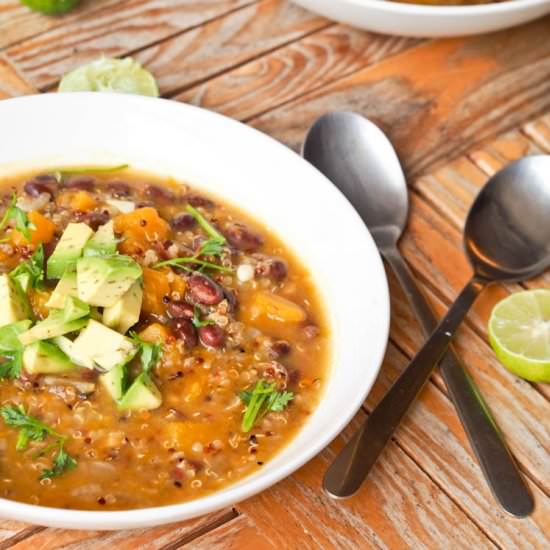 GF Vegan Quinoa Black Bean Pumpkin - Recipe photo by avocadopesto