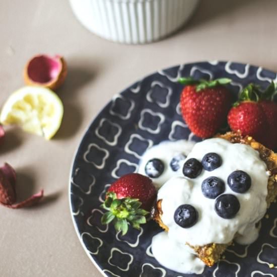 Baked Lychee Millet & Lemon Yogurt - Recipe photo by fromscratchmostly