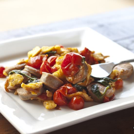 Breakfast Egg Scramble - Recipe photo by LowCarbHighFatRecipes.com