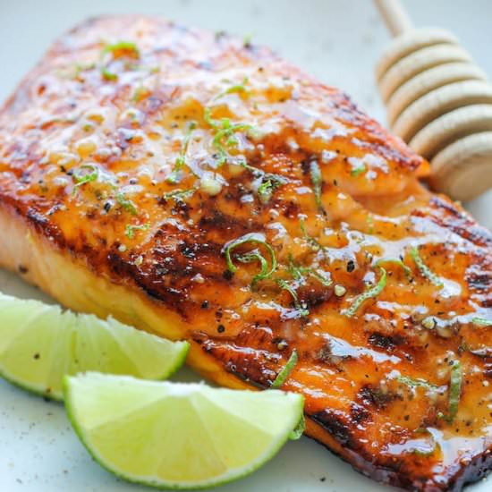 Honey Glazed Salmon - Recipe photo by damndelicious