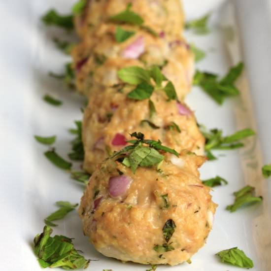 Greek Chicken Meatballs - Recipe photo by preppingparties