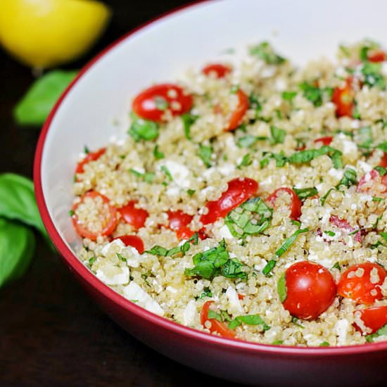 Caprese Quinoa Salad - Recipe photo by audreysapron