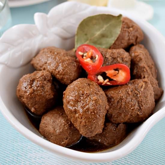 Sweet & Savory Meatball Stew - Recipe photo by MamaAisyah