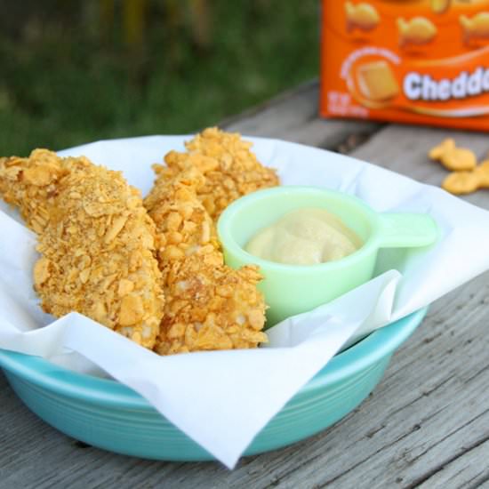 Goldfish Cracker Chicken Strips - Recipe photo by Please Note