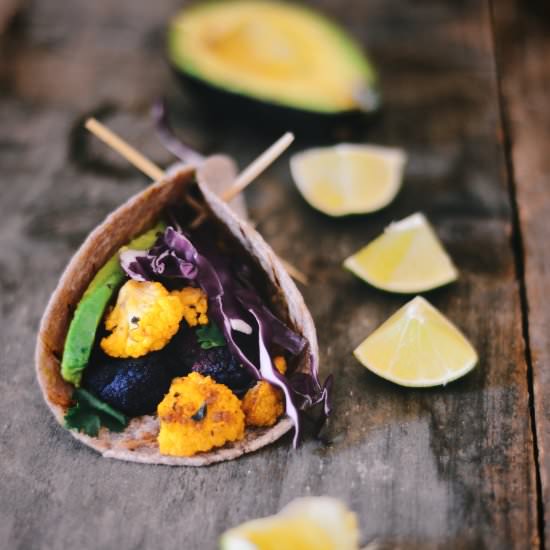 Cauliflower Tacos - Recipe photo by abrowntable